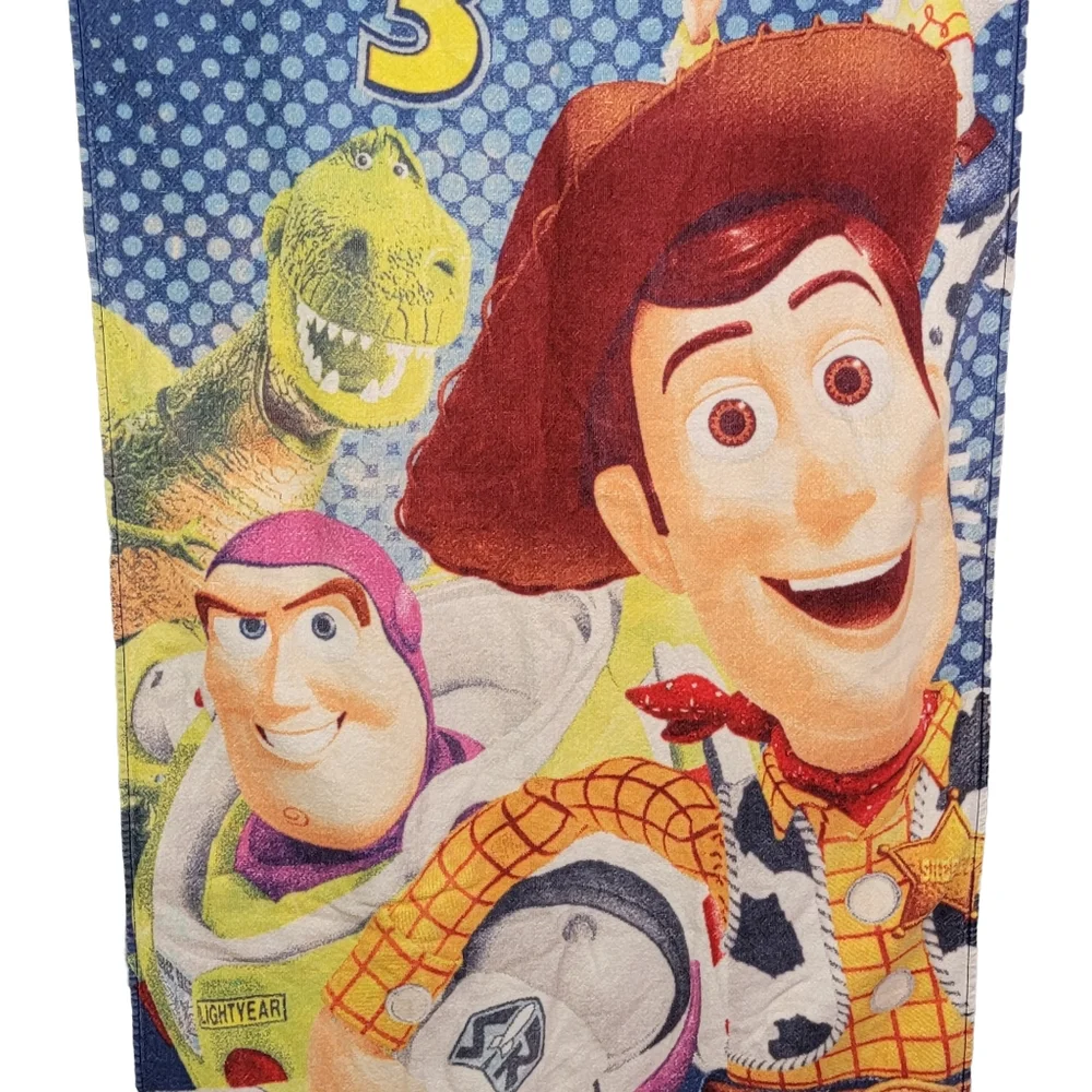 Disney Pixar Toy Story 3 Vintage Beach Pool Graphic Oversized Towl